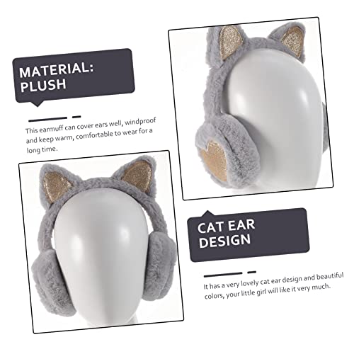 BESTYASH Lovely Cat Ear Plush Earmuff for Warm Winter Ear Covers Soft Skin Friendly for Outdoor Activities School2