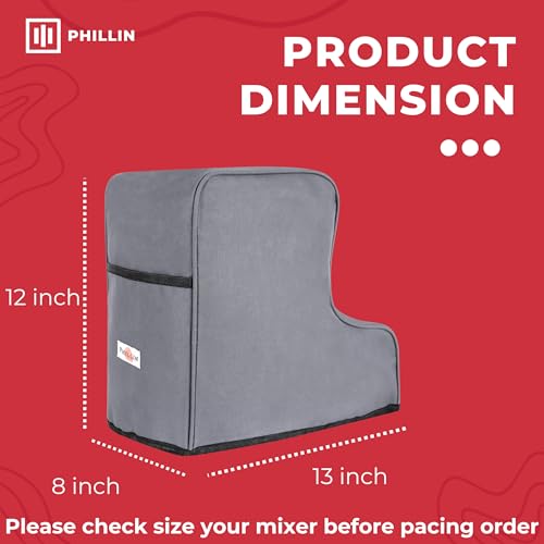 Image of L-Shaped Mixer Cover - Stylish and Durable Grey Case for Kitchen Mixers | Waterproof Dust Cover's