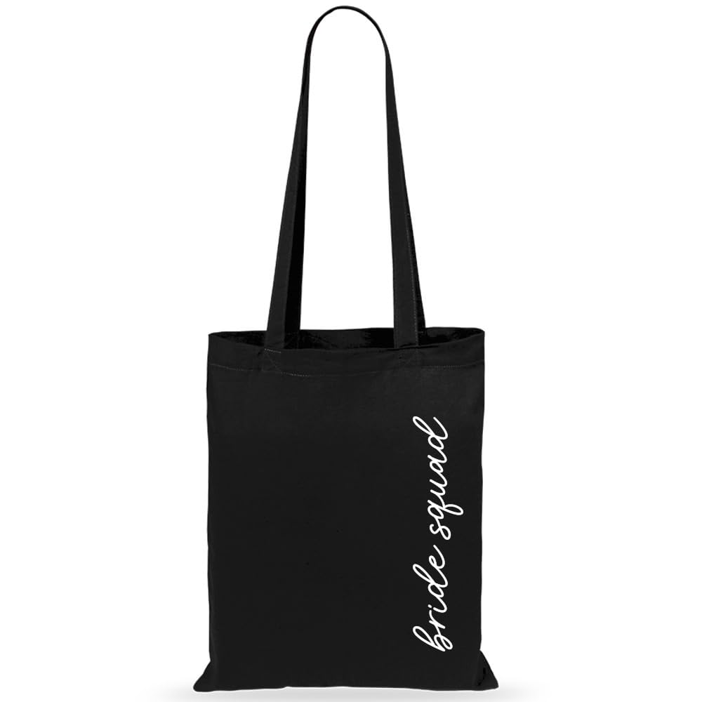 eBuyGB Women's Tote Bag, Black-Bride Squad