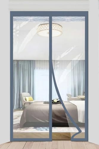 Image of The Furnishing Tree Magnetic Transparent AC Door Curtain | PVC Material | Self-Closing Magnetic Seal | Keeps Cool Air Inside | Dustproof Door Cover for Home & Office, HxW-210x100 CM, 0.30MM ThickClear