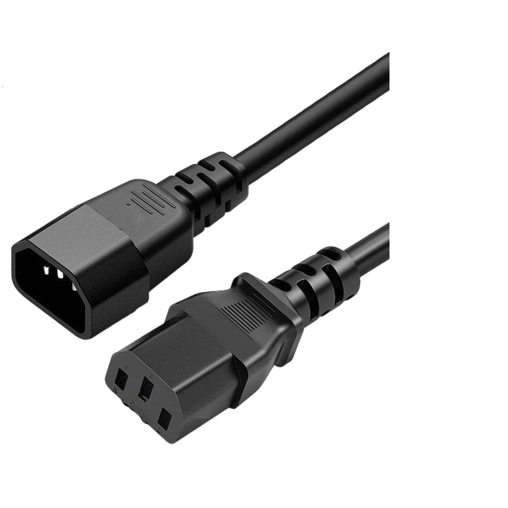 Tsophreniq C13 To C14 Power Cord 18AWG Flame Retardant Coppered Cores Extension Cable for Electronics And