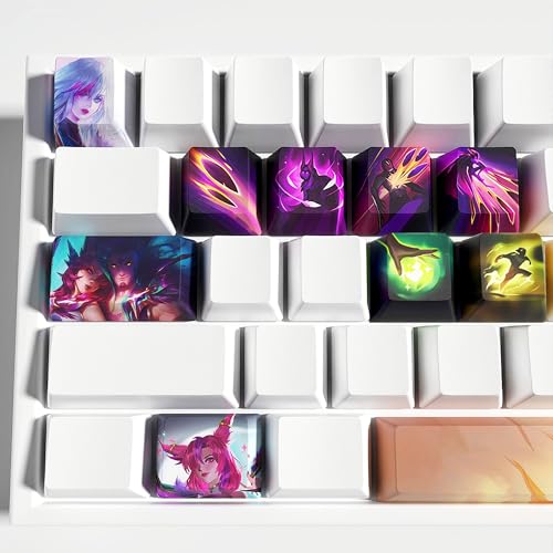 IYTYIR Xayah Keycaps Set for League of Legends Gaming Skill...