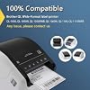 BETCKEY - Compatible Shipping Labels Replacement for Brother DK-1241 (4 x 6), Use with Brother QL Label Printers [6 Rolls + 1 Reusable Cartridge]