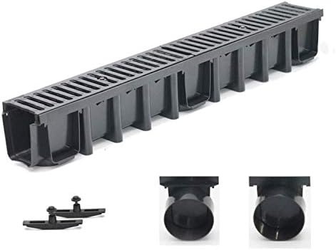 HYDROline Ultraflache Entwässerungsrinne Aus Guss – 1 M Element, 31 Mm Einbauhöhe, Belastbar Bis F900