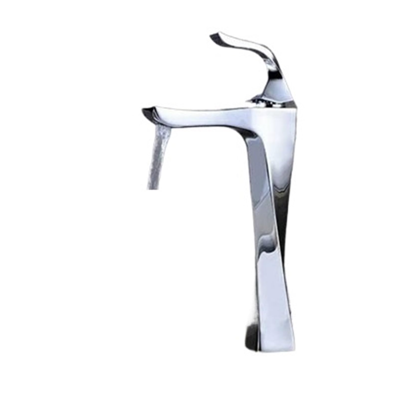 CVFRDD Basin Faucet Black And Chrome Bathroom Sink Faucet, Single Handle Basin Taps Deck Wash Hot Cold Mixer Tap Crane(SLT086LS)