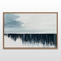 Framed Canvas Wall Art Abstract Landscape Canvas Prints Home Artwork Decoration for Living Room,Bedroom - 16x24 inches