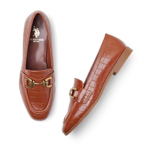 Image of U.S. Polo ASSN. Luna Black Loafers with Premium Upper