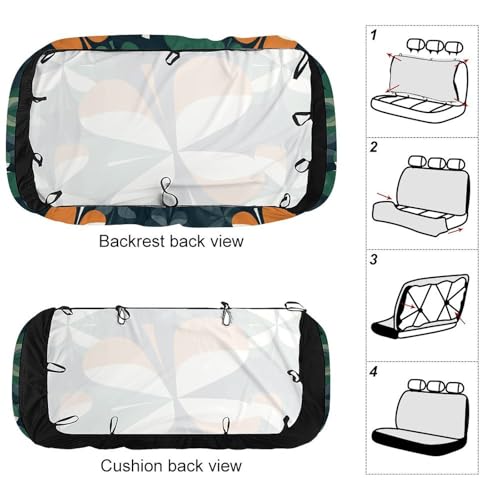 Funda de asiento de coche lavable y universal para proteger el banco trasero de camiones 3