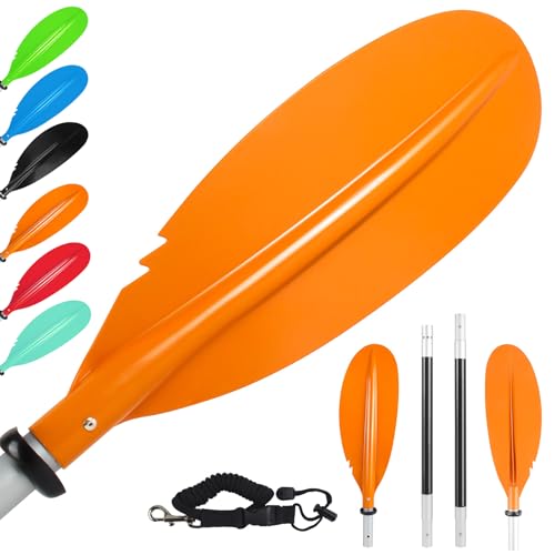 Kayak Paddles Adjustable 88in 4-Piece with Leash