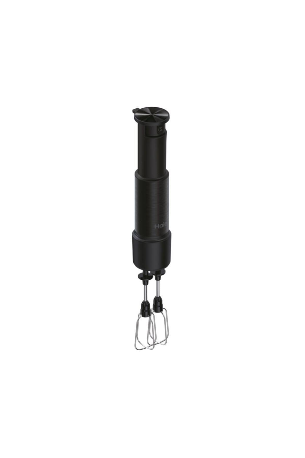 Haier I-Master Series 5 mikser nurkowy, 4 w 1 z mikserem, trzepaczką, tłuczkiem do ziemniaków, rozdrabniaczem, ostrzami o podwójnej mocy, zmienna prędkość, elektryczny 1000 W, czarny