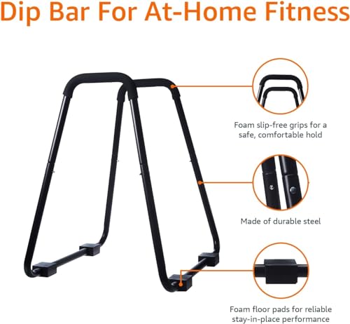 TYB Dip Bar Station Black, 661 lb Capacity - Image 3