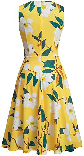 Image of HOMEYEE Women's Cocktail A-Line Embroidery Casual Party Summer Wedding Guest Dress A079