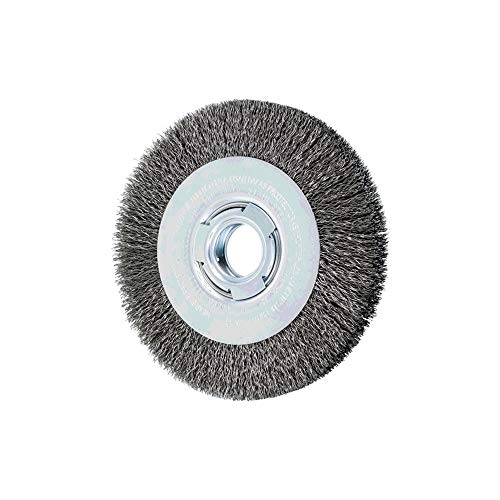 PFERD 81122 Medium Face Crimped Wheel Brush, Carbon Steel Wire, 7