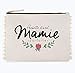Pochette pompon - Pochette d'une mamie parfaite | Manahia | Pochette en coton avec pompons | cadeau mamie - cadeau fête des grand mères - cadeau de noël mamie