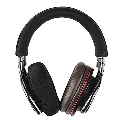 Geekria 20 Pairs Flex Fabric Earphone Covers, Stretchable Washable Sanitary Earcup Protectors Fit 3"-4" Inches Earpads Compatible With Akg Ath Bang & Olufsen B Bose Sony Headphones (Black) #TOP4