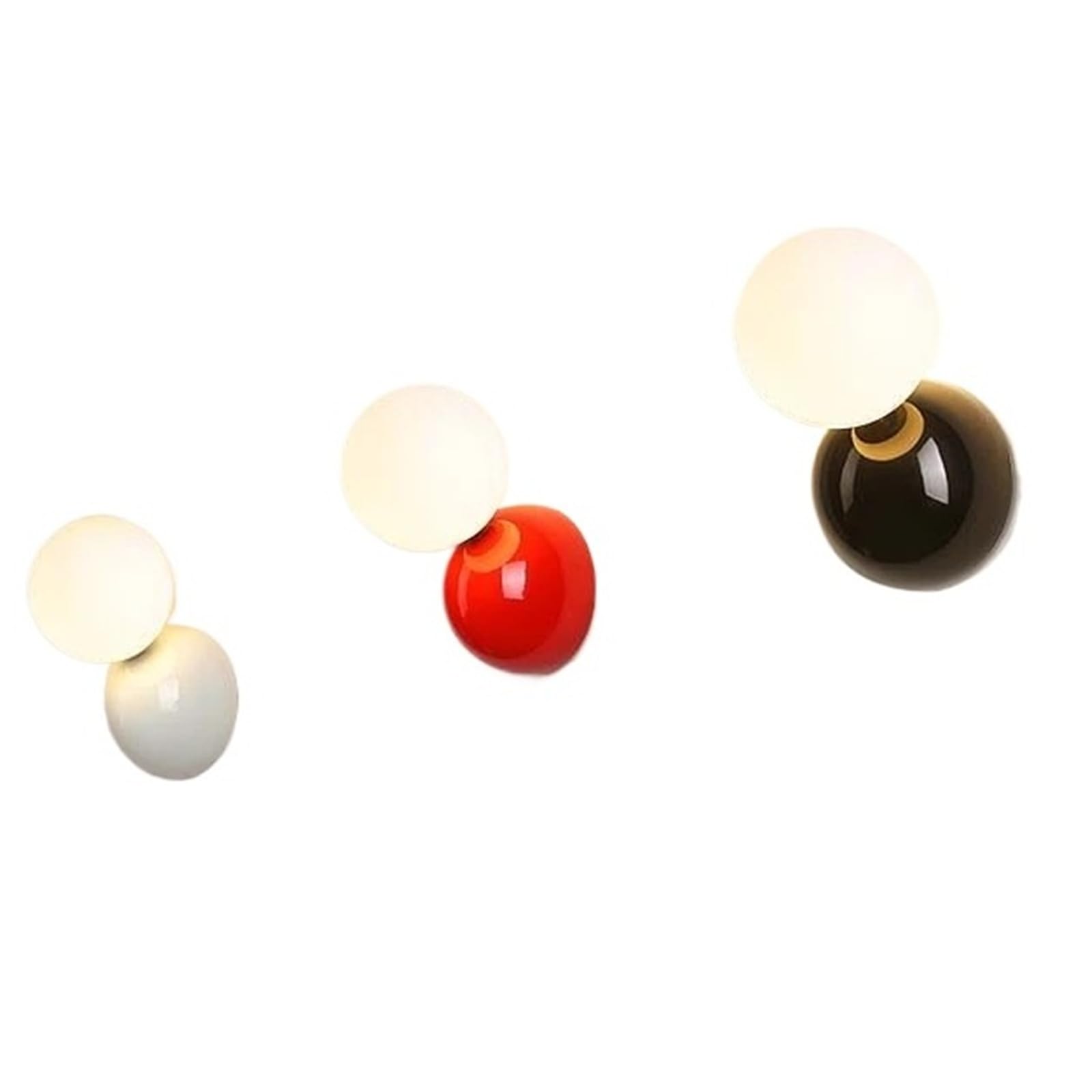 Kexcftg White Bedroom Wall Decor For Macaron Bedside Aisle Background Atmosphere Creative Light(,5W Bulb Light)