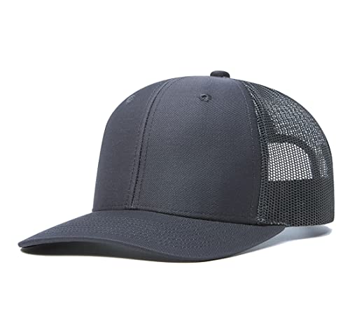 Image of Quanhaigou Trucker Hat - Mesh Snap Back - Unisex Adjustable Baseball Cap - Outdoor Hats for Men Women