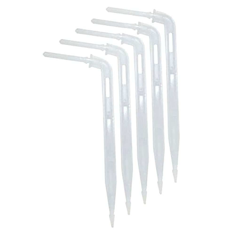 bzcemind 25pcs 3/5mm 4/7mm Arrow Drippers 1/8" 1/4" Drip Spike Elbow Arrow Drop Emitter Potted Irrigation Watering to Root of Plant,1/8-A โ image 1