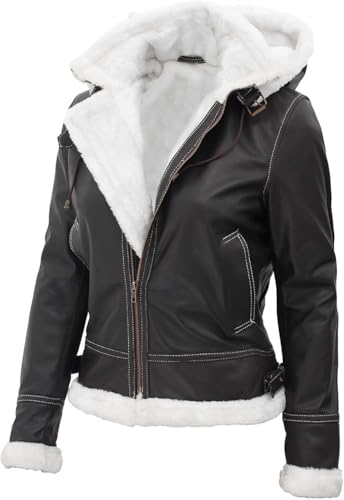 Image of Blingsoul Womens Real Leather Jacket - Asymmetrical Leather Jackets for Women