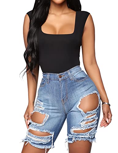 Image of Aranmei Womens Shapewear Tummy Control Body Suit Slimming Going Out Tank Top Thong Sexy Square Neck