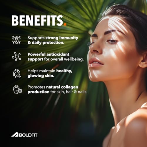 Image of Boldfit Vitamin C Tablets for Men and Women Vitamin C Supplement with Amla Orange Extract and Zinc Immunity Booster Tablets for SkinCare, Antioxidant and Energy - 60 Veg Tablets