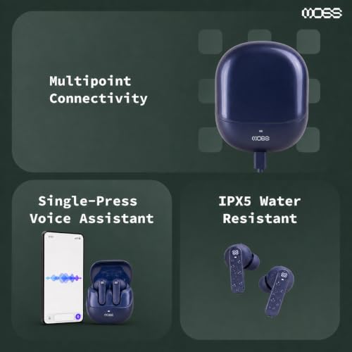 MOSS Echo Whisper TWS Earbuds Blue - Image 7