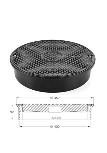 K + M Kanaldeckel DN400 Schachtdeckel 7,5T KG Rohr Schachtabdeckung
