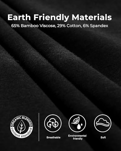 Image of BAMBOO COOL Women's Pajama Pants Comfy Lounge Sleep Bottoms with Pockets Stretch Drawstring Casual Pj Pants