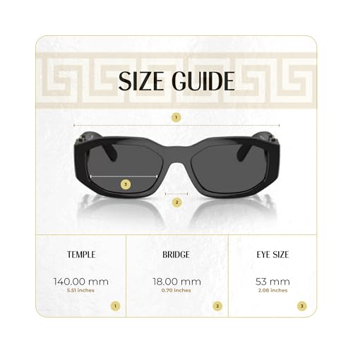 Versace VE4361 Rectangular Sunglasses For Men For Women +BUNDLE with ACCESSORY EYEWEAR KIT4
