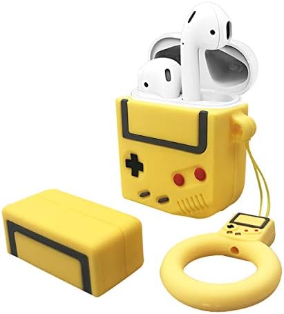 Airpods Case, Dolopow AirPods Accessories Shockproof Protective Premium Silicone Cover Skin for AirPods Charging Case 2 & 1 (kaws2) (Gameboy)