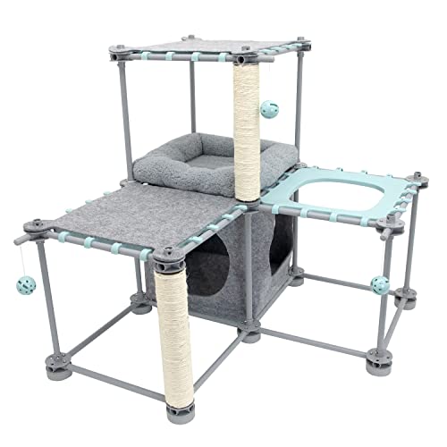 Kitty City Claw Mega Kit 2.0 Furniture Cat Cushion Cat Scratch