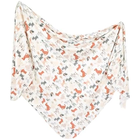 Copper Pearl Baby Swaddle Blanket - Premium Knit Baby Blanket, Large Soft Stretchy Receiving Blankets for Baby Boy and Girl, Swaddles for Newborn, Infant, and Toddler (Rufus) Cover