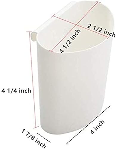 Miniatura 2 de Rikyo 4 portavasos colgantes, accesorios para carrito rodante, contenedores de plantas, macetas colgantes, ahorro de espacio, cubo de