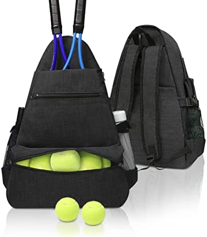 Layway Tennis Backpack for Men Women,Tennis Rackets Bag to Carry Racquets of Racquetball, Squash,Badminton,Pickleball and Other Travel Sport Accessories (Black)
