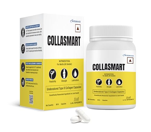 Image of UC-II Undenatured Type II Collagen Capsules | 90 Capsules (Pack of 1) | Daily Protein Supplement for Men & Women | Sourced from USA | Promotes Cartilage Repair | Strengthens & Lubricates Joints
