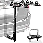 IKURAM R 4 Bike Rack Bicycle Carrier Racks Hitch Mount Double Foldable Rack for Cars, Trucks, SUV's and minivans with a 2' Hitch Receiver