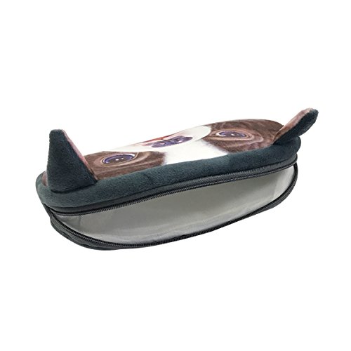 Image of Wrapables Dog Face Zippered Pencil Case (Set of 2), Chihuahua & Bulldog