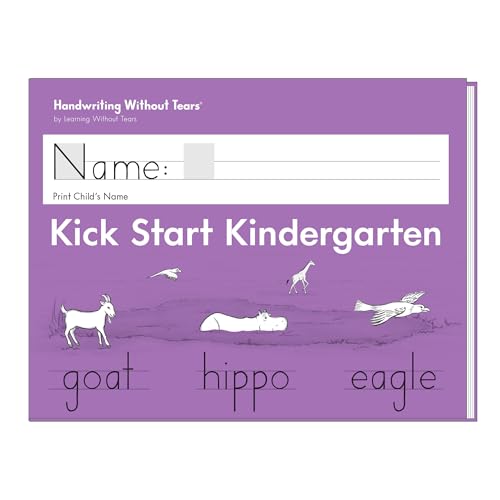 Learning Without Tears, Kick Start Kindergarten, Age 4+, Pre-K and TK, Student Workbook, Handwriting...