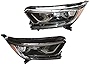 HYYKJ-US Headlight Assembly For 2017 2018 2019 2020 2021 HondaCRV CR-V Replacement Halogen Headlights W/ LED DRL, Driver Side & Passenger Side (LH+RH) Headlamp