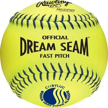 Rawlings | Official USSSA Fastpitch Softball | C11BYLUC | 11\" | 12 Count - Thumbnail 2