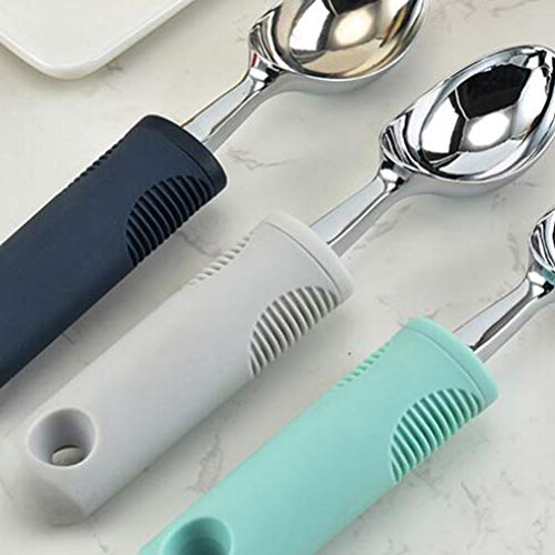 Colher de sorvete, colher de liga de zinco, colher para escavar frutas, sobremesa, colher de gelo, b