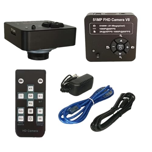 �������L�b�g 1080P 60FPS 51MP HD �d�q USB �f�W�^���r�f�I�������J���� 130X �Y�[�������Y 56 LED ���C�g�t�� �����������Y�A�_�v�^�[(51mp camera)