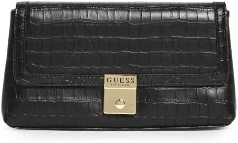 GUESS Factory Bolsos cruzados Sophie Clutch para mujer, Negro -