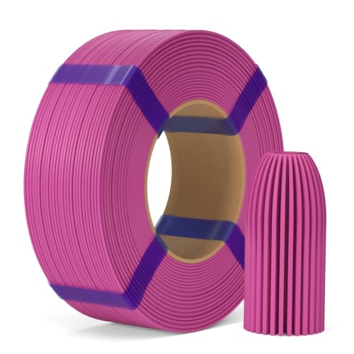 Image of ELEGOO PLA Basic Refill Filament 1.75mm Megenta 1KG, 3D Printer Filament No Spool Dimensional Accuracy + /- 0.02mm, 3D Printing PLA for Reusable Spool Refilling