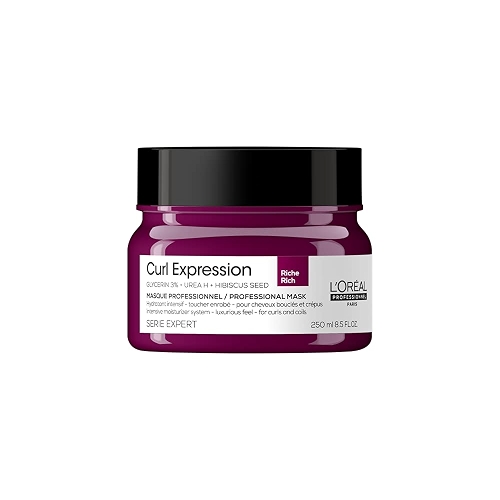 L´Oréal Professionnel Máscara de Tratamento Curl Expression Rich, Para Cabelos Crespos e Cacheados, Hidratação Intensa, Toque Sedosos e Luxuoso, Controle de Frizz, 250ml