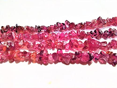 LKBEADSNatural Red Spinal 4-5mm Rough Nuggets Beads,Red Spinal Rough Nuggets Beads Necklaces Jewellery 34" Inch Strand