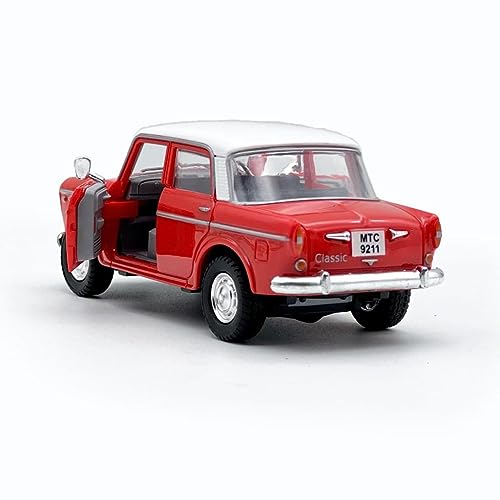Image of Amisha Gift Gallery Car Toy for Kids Queens 70 Toy Model Fiat Openable Doors & Pull Back Action (Red)