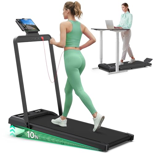 Laufband für Zuhause, 2 in 1 Walking Pad Klappbar mit 10%...