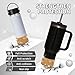 WUQID Protective Bling Silicone Boot Sleeve, Compatible with Stanley Tumbler 20-40oz & Hydro Flask Bottle 12oz-24oz, Glitter Reduces Dents Sleeve Cover for More Bottles/Tumblers Bottom of 2.83-2.95in