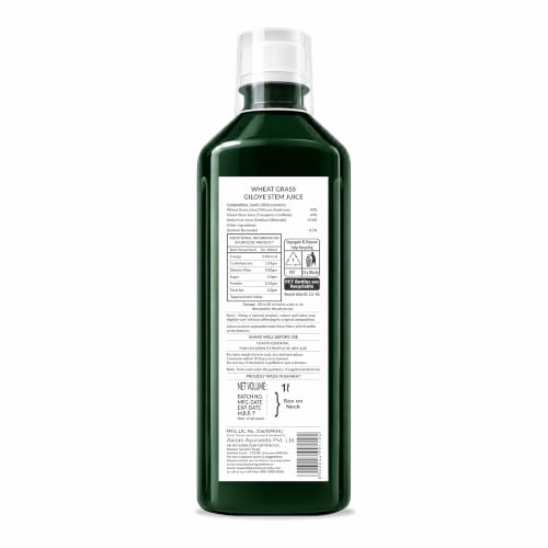 Image of Axiom Wheatgrass Juice 1L | Helps to Detoxify the liver, Blood Purification, Improves Digestion and Boost Metabolism | 100% Pure & Natural